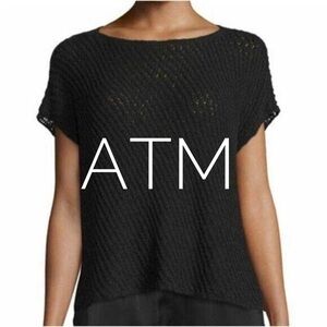 ATM Black Knit Top